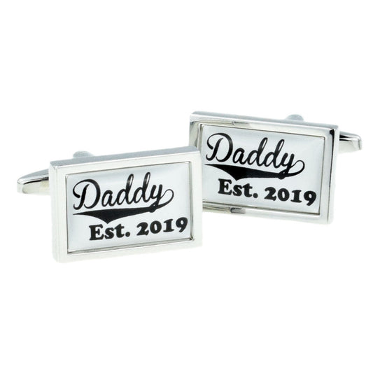 Daddy Est Year Cufflinks | Ashton and Finch