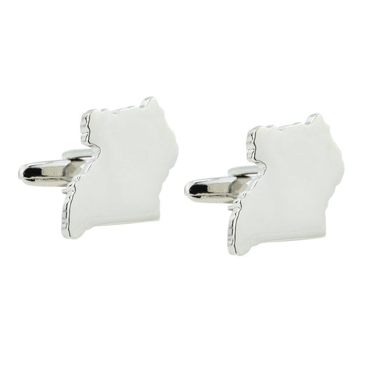 Uganda Outline Map Cufflinks | Ashton and Finch