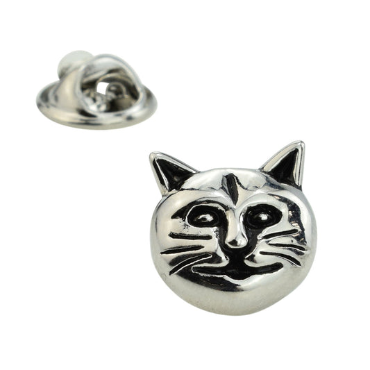 Cat Face Lapel Pin Badge