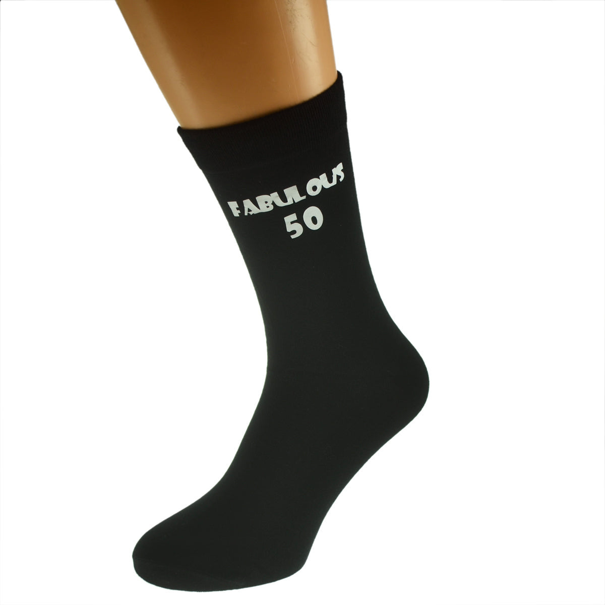Fabulous 50 Mens Black Socks Fun 50th Birthday Idea| Ashton and Finch