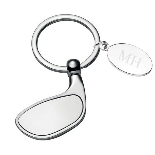 Personalised Golf Club Keyring with Engravable Token