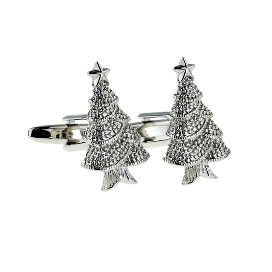 Decorated Christmas Tree Cufflinks | Ashton and Finch