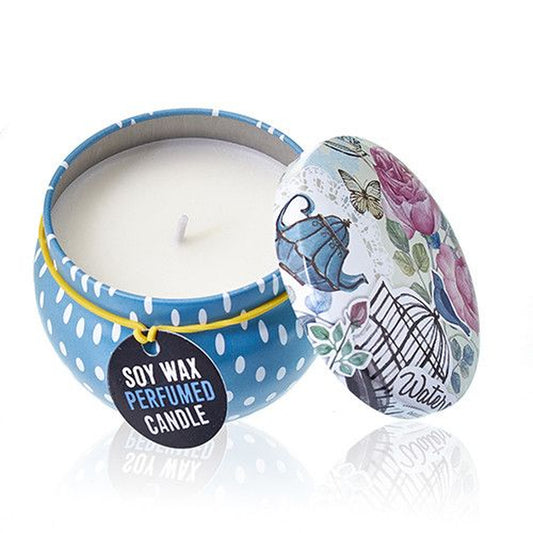 Parisian Weekend Art Tin Candle – Peony Fragrance