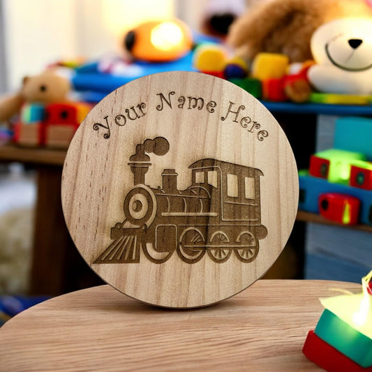 Personalised Train Coaster | Ashton and Finch