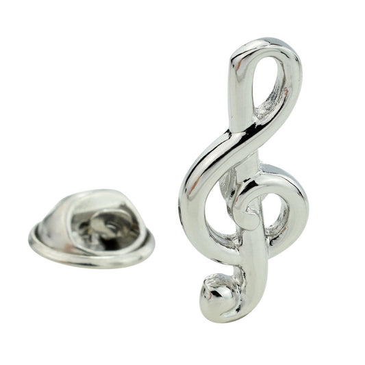 Treble Clef Lapel Pin Badge (AJTP64)