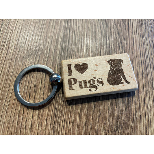 Pug Keyring Dog Lover Gift  | Ashton and Finch