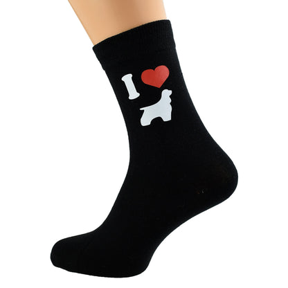 I Love Cocker Spaniels Mens Black Socks| Ashton and Finch