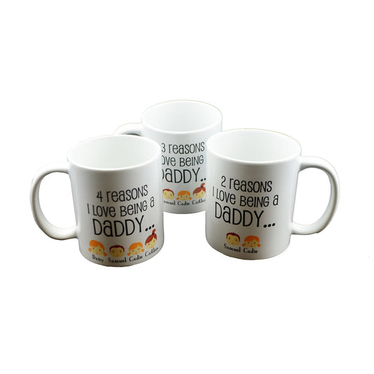 Personalised Daddy Mug – Reasons I Love Being Dad Cup | Ashton and Finch