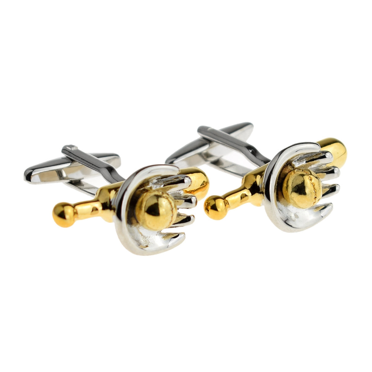 Baseball Mitt Ball and Bat Sport Cufflinks | Ashton and Finch