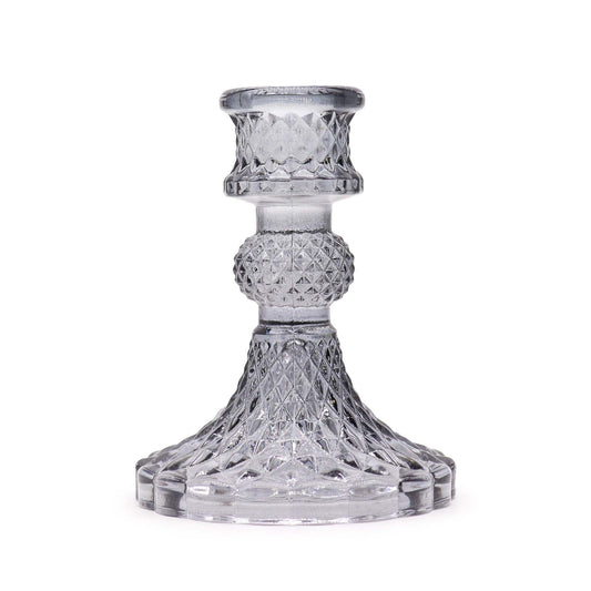 Vintage Candle Holder – Midnight Grey