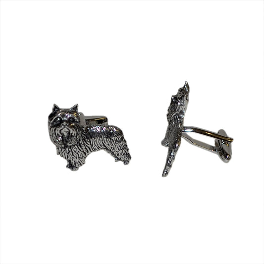 English Made Yorkshire Terrier Dog Pewter Cufflinks | Ashton and Finch