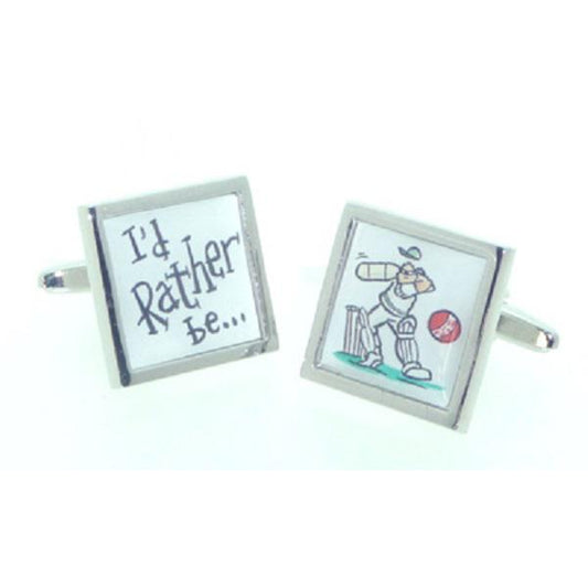 I'd Rather be Cricketing Cufflinks | Ashton and Finch