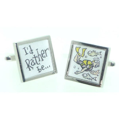 I'd Rather be Diving Cufflinks | Ashton and Finch