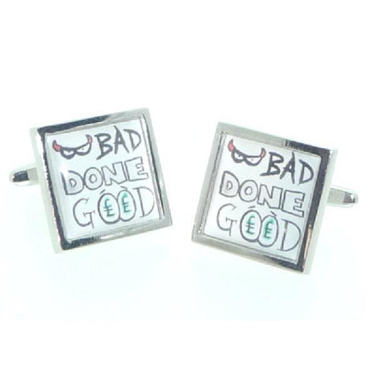 Bad Done Good Cookie Design Cufflinks | Ashton and Finch