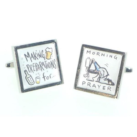 Making Preparations for the Morning Prayer Drinkers Cufflinks | Ashton and Finch