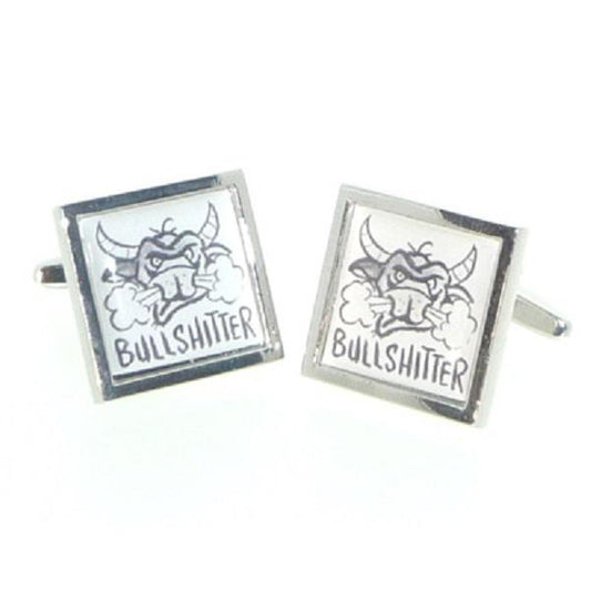 Bullshitter Comedy Cufflinks | Ashton and Finch