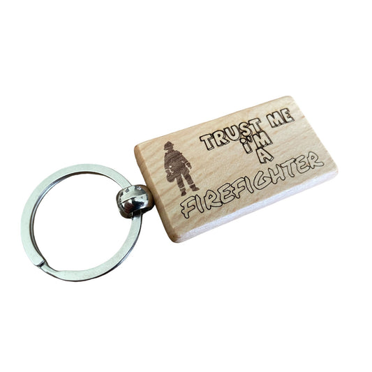 Trust Me, I'm a Firefighter Keyring Gift  | Ashton and Finch