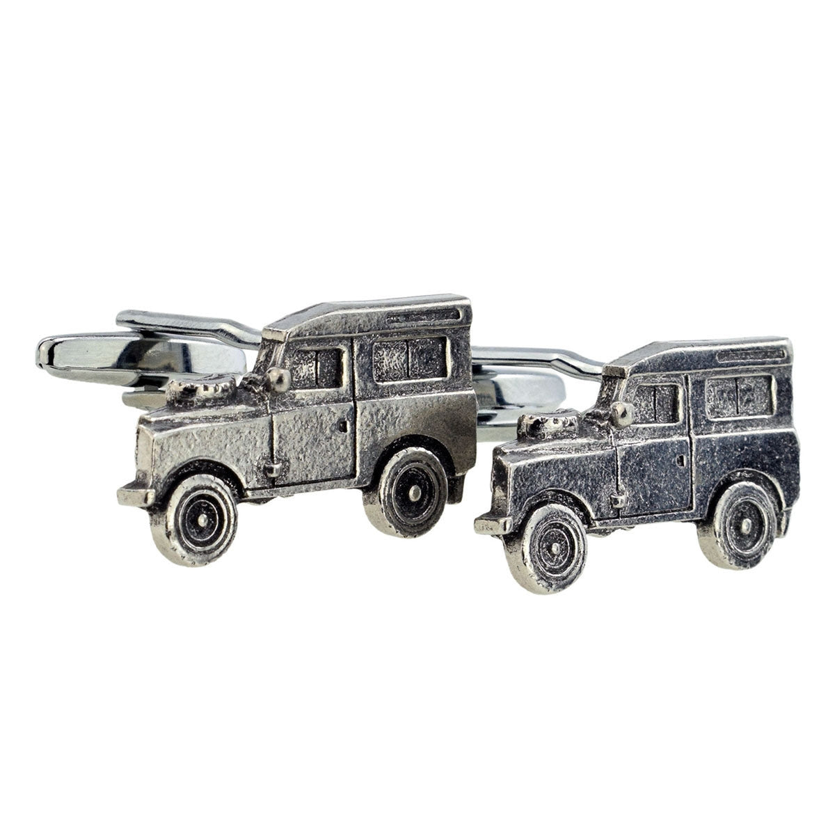 Country All Terrain 4x4 Vehicle Design English Pewter Cufflinks | Ashton and Finch