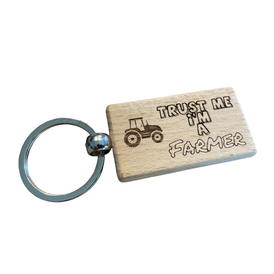 Trust Me, I'm a Farmer Keyring Gift  | Ashton and Finch