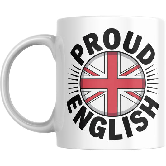Proud English Mug – St George’s Flag Coffee Cup