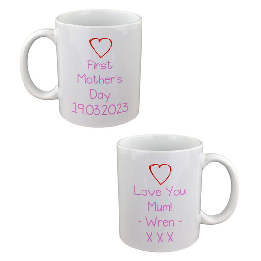 Personalised First Mothers Day Mug – Custom Cup | Ashton and Finch
