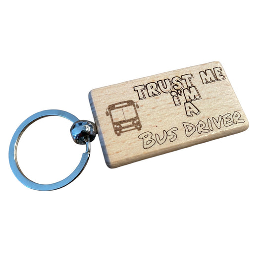 Trust Me, I'm a Bus Driver Keyring Gift  | Ashton and Finch