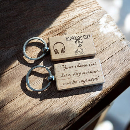 Personalised DJ Keyring Gift  | Ashton and Finch