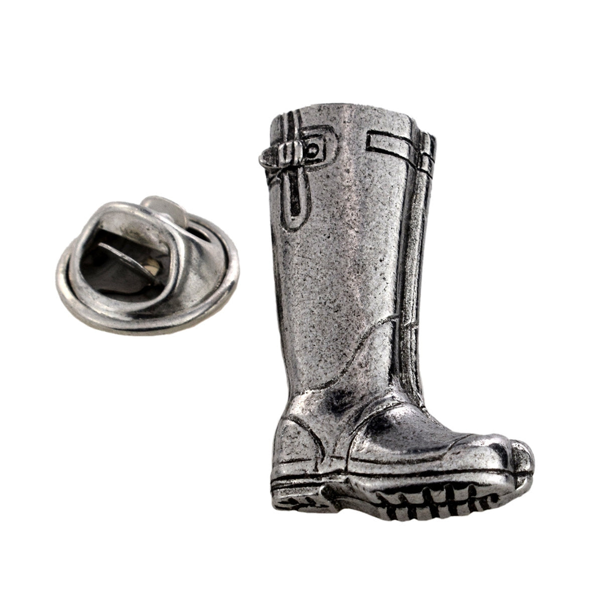 Wellington Welly Boot Pewter Lapel Pin Badge