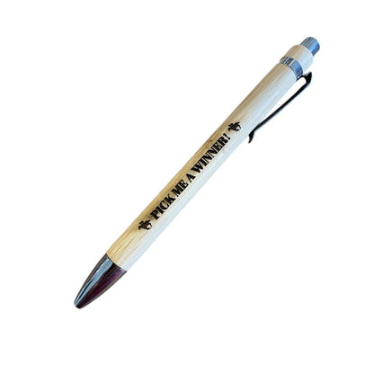 Jesus Lives Bamboo Pen – Engraved Christian Pen with Smooth Black Ink