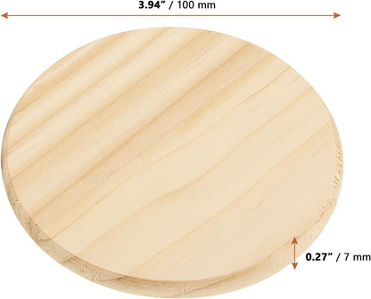 Wooden Dog Coaster – Round Engraved Collie Dog Gift | Durable Pet Accessory