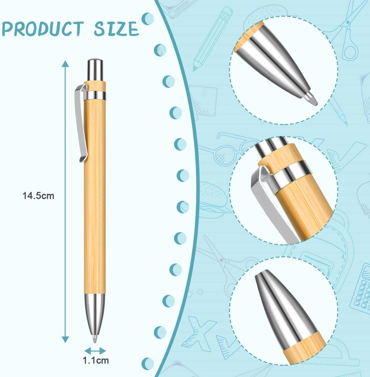 Jesus Lives Bamboo Pen – Engraved Christian Pen with Smooth Black Ink