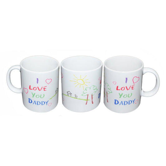 Daddy Mug – I Love You Kids Artwork Coffee Cup | Ashton and Finch