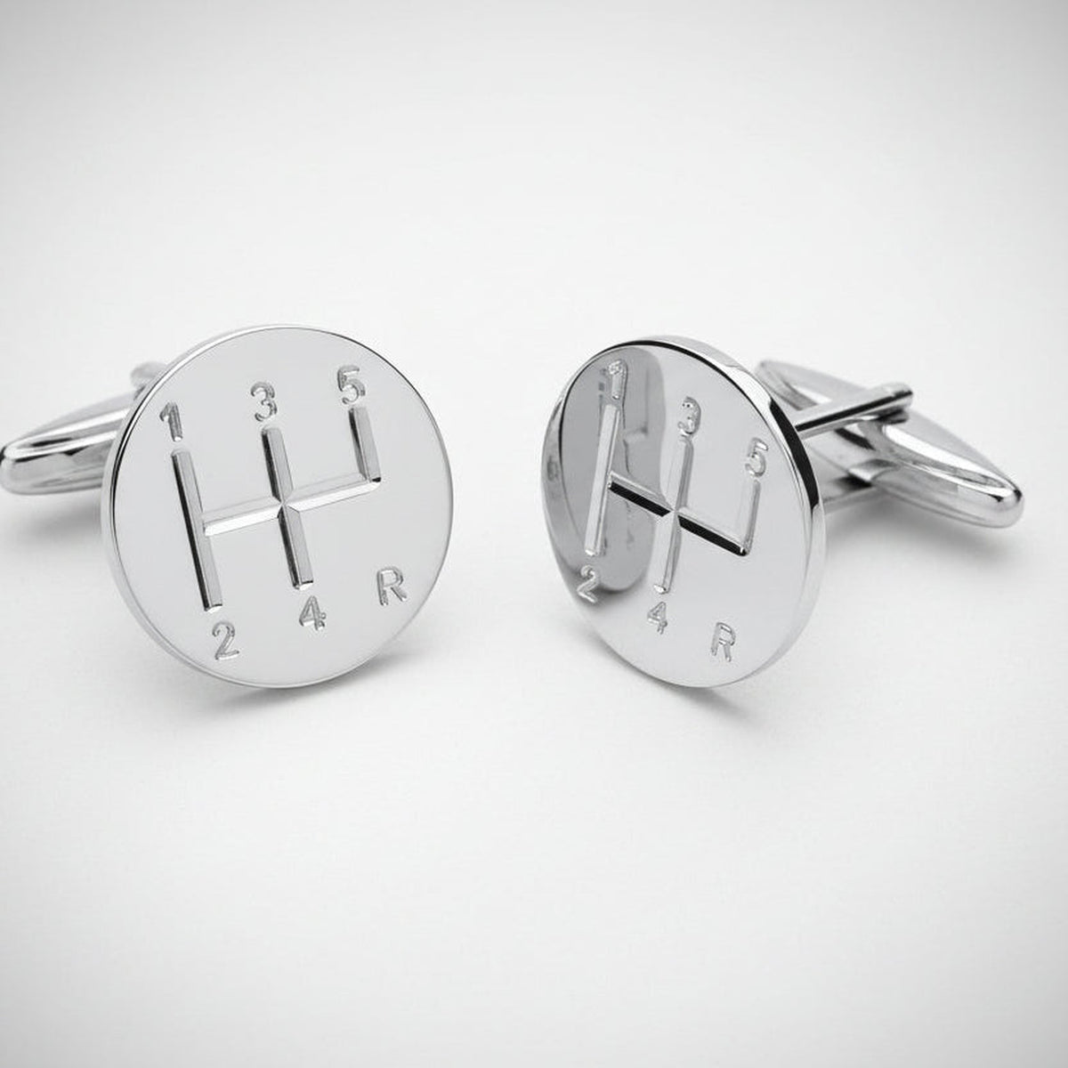 Sterling Silver Car Gear Stick Cufflinks  | Ashton and Finch