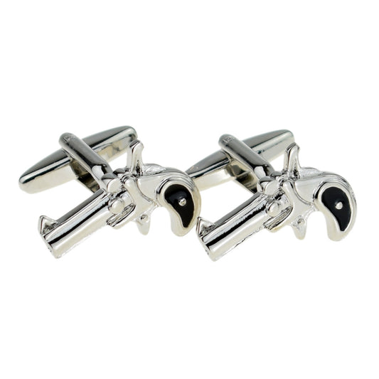 Sixgun Pistol Gun Cufflinks | Ashton and Finch