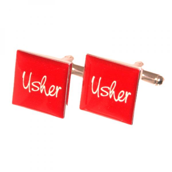 Red Square Wedding Cufflinks | Ashton and Finch