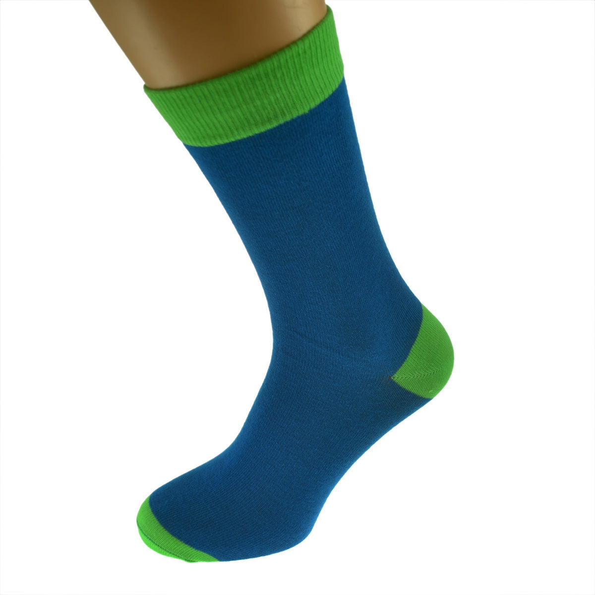 Blue Lime Green Funky Mens Socks| Ashton and Finch