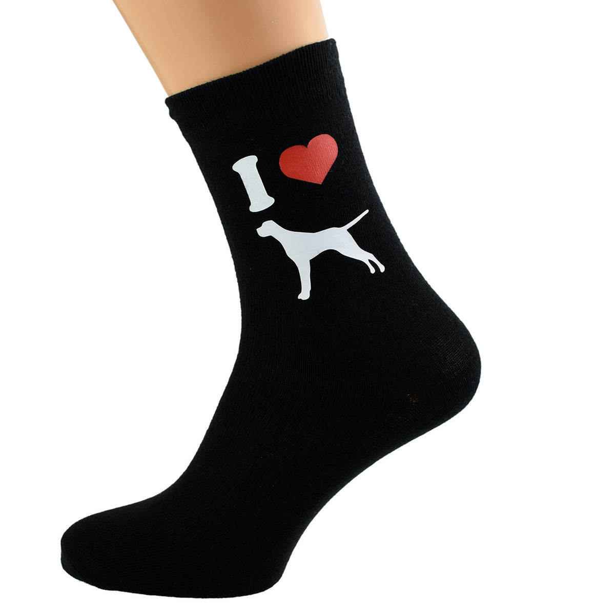 I Love Pointers Mens Black Socks| Ashton and Finch