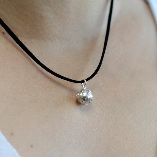 16mm Silver Prosperity Angel Bell Necklace
