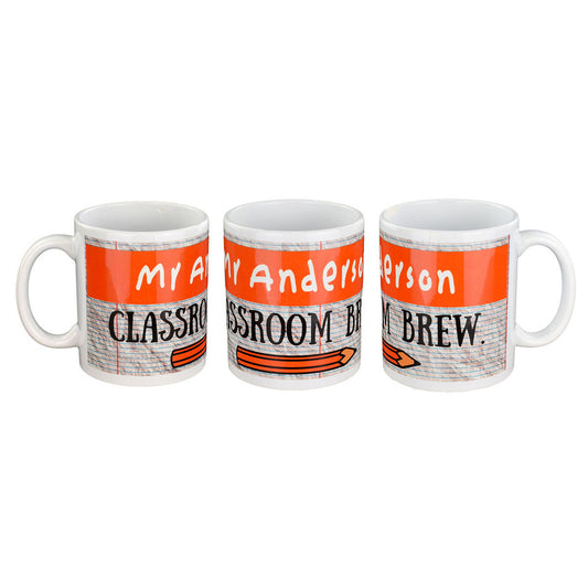 Personalised Teacher Mug – Classroom Brew Coffee Cup | Ashton and Finch
