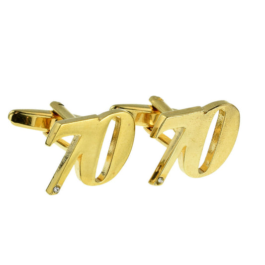 Gold Plated AGE 70 Cufflinks | Ashton and Finch