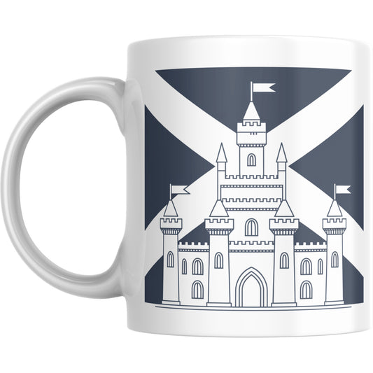 Scottish Castle Mug – Scotland Flag Coffee Cup