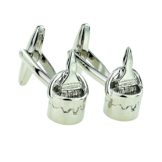 Paint Brush in Paint Pot Design Cufflinks | Ashton and Finch