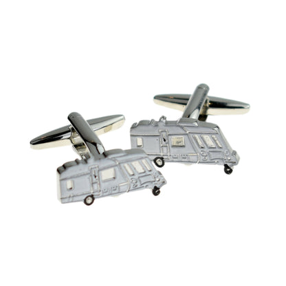 White Caravan Cufflinks | Ashton and Finch