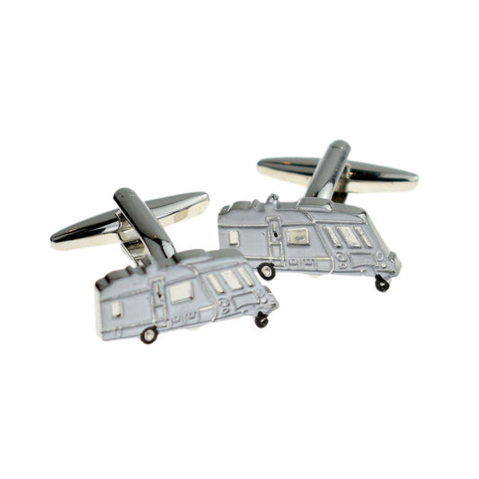 White Caravan Cufflinks | Ashton and Finch