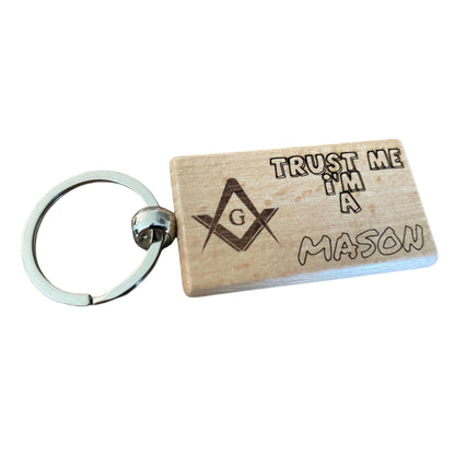 Trust Me, I'm a Mason Keyring With G Gift  | Ashton and Finch