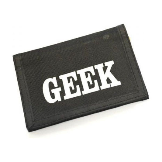 GEEK design Black Canvas Wallet  | Ashton and Finch