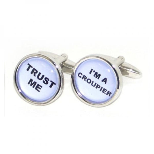 Trust me I'm a Croupier Cufflinks | Ashton and Finch