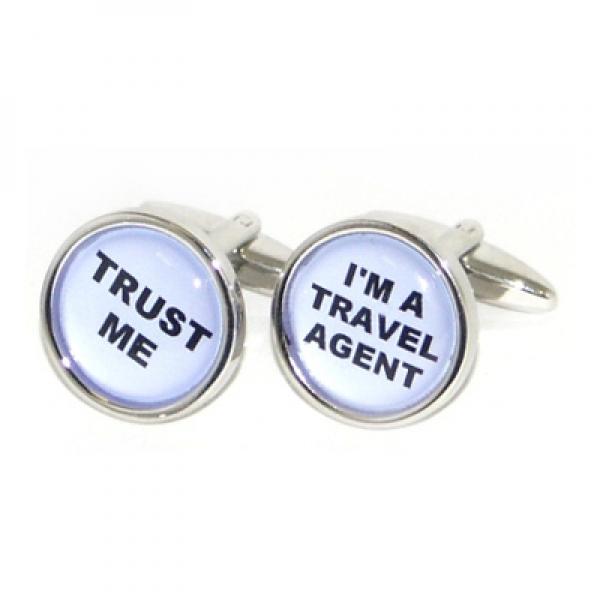 Trust me I'm a Travel Agent Cufflinks | Ashton and Finch