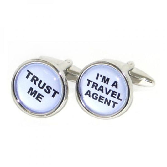 Trust me I'm a Travel Agent Cufflinks | Ashton and Finch