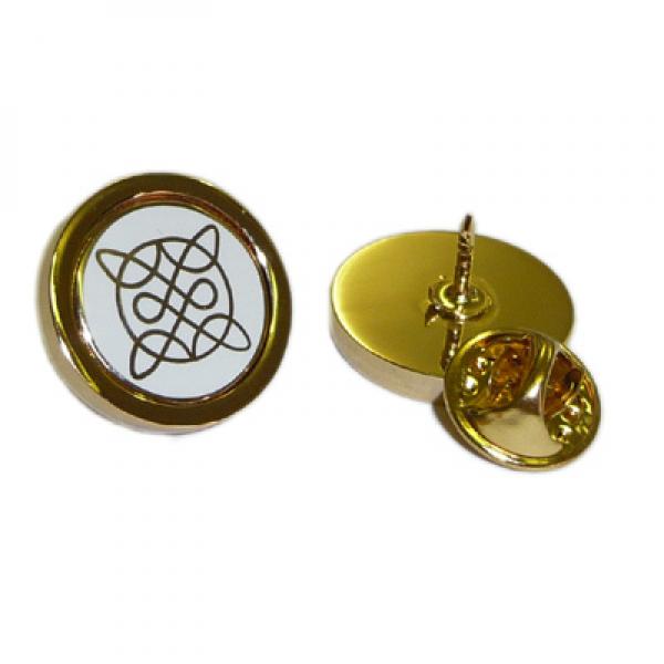Celtic Knot Design Golden Lapel Pin Badge
